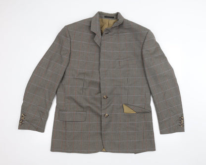 Mens UK Size 42 Preworn Regular Brown Suit Jacket
