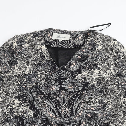 Peacocks Womens Black Floral  Jacket  Size 14