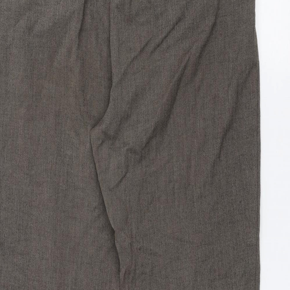 Womens UK Size 14 Per Una Regular Fit  Brown Trousers