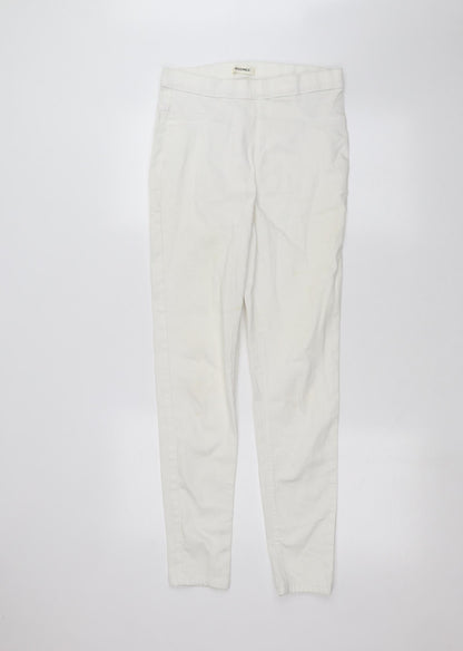 Womens UK Size 10 Marks and Spencer Regular Fit Skinny White Jeans