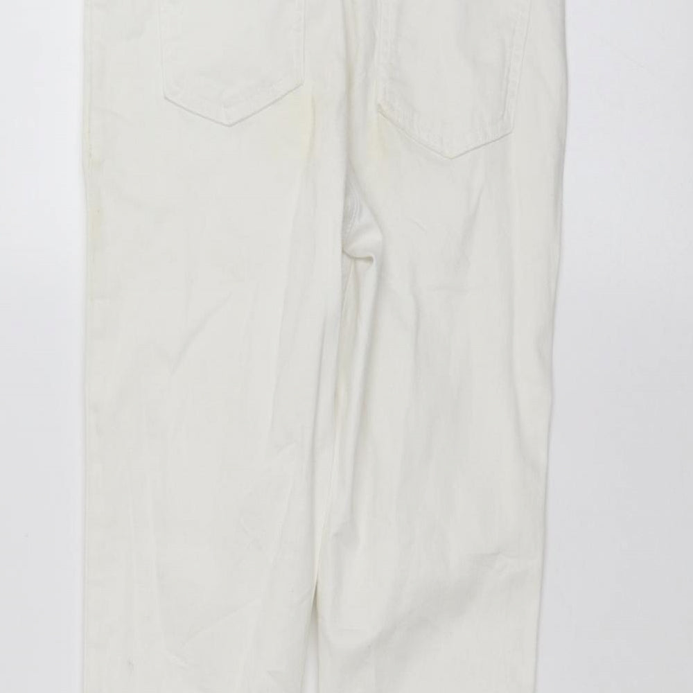 Womens UK Size 10 Marks and Spencer Regular Fit Skinny White Jeans