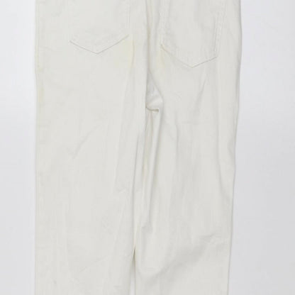 Womens UK Size 10 Marks and Spencer Regular Fit Skinny White Jeans