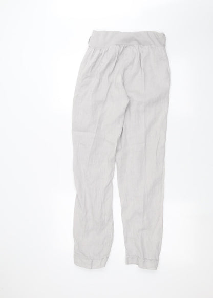 Womens UK Size One Size Preworn Regular Fit  Grey Trousers