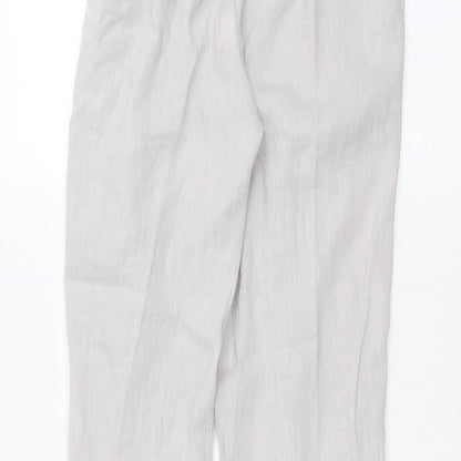 Womens UK Size One Size Preworn Regular Fit  Grey Trousers