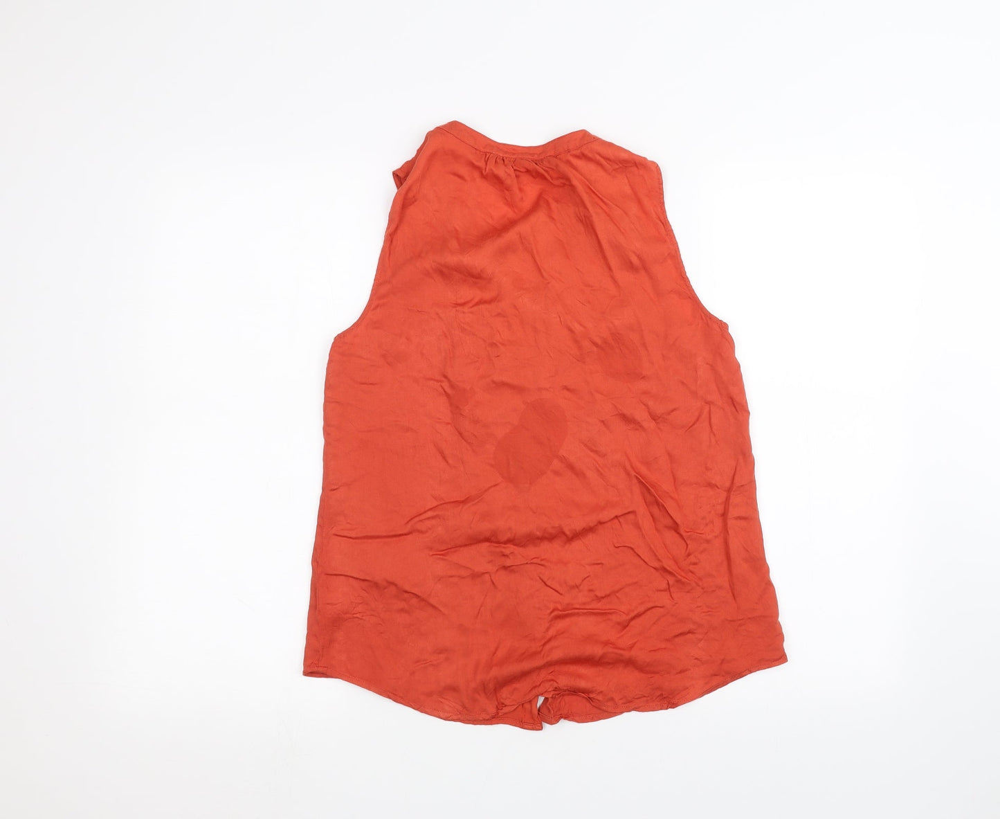 Daniel Rainn Womens Orange   Basic Button-Up Size S