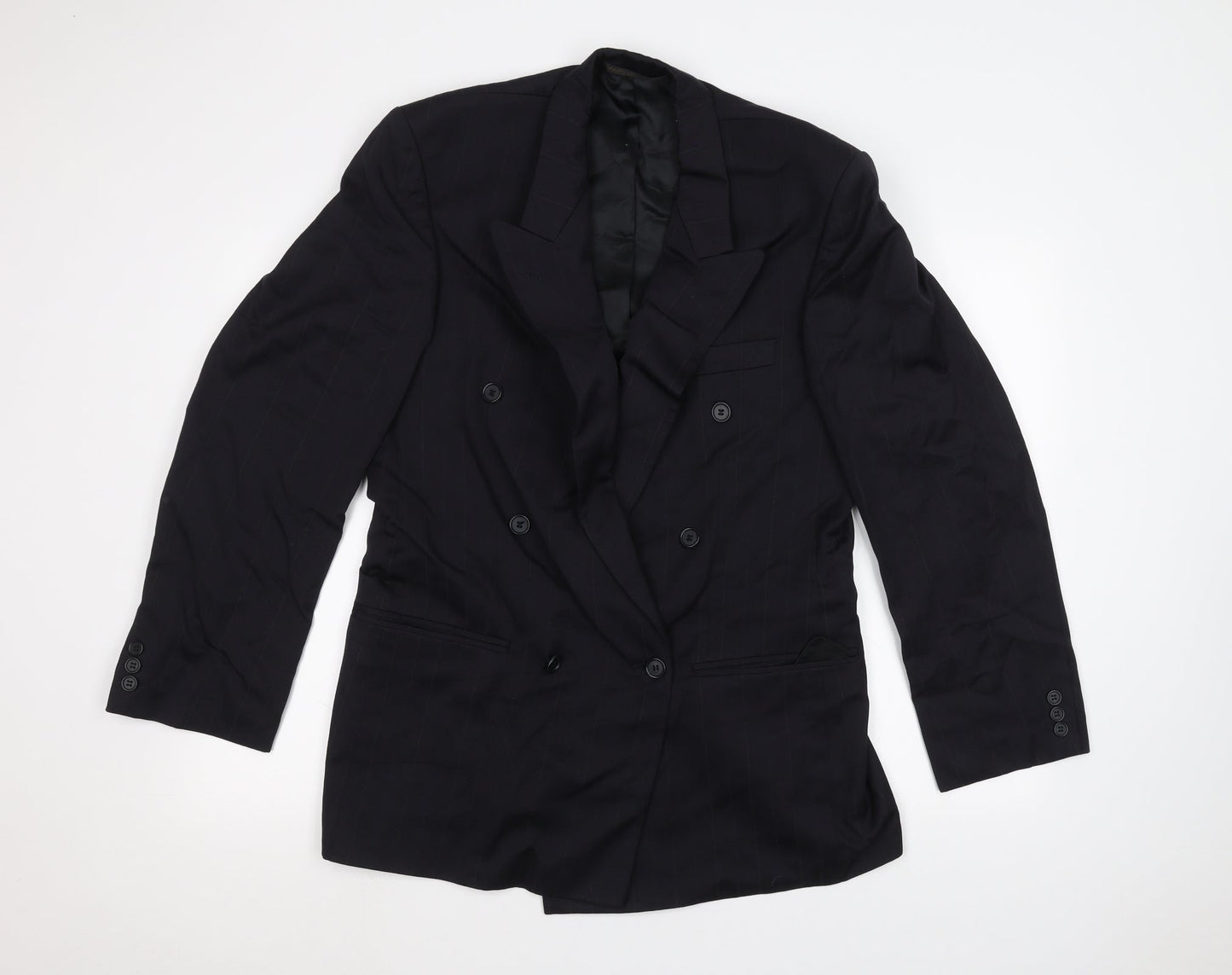 Mens UK Size 42 Marks and Spencer Regular Blue Suit Jacket