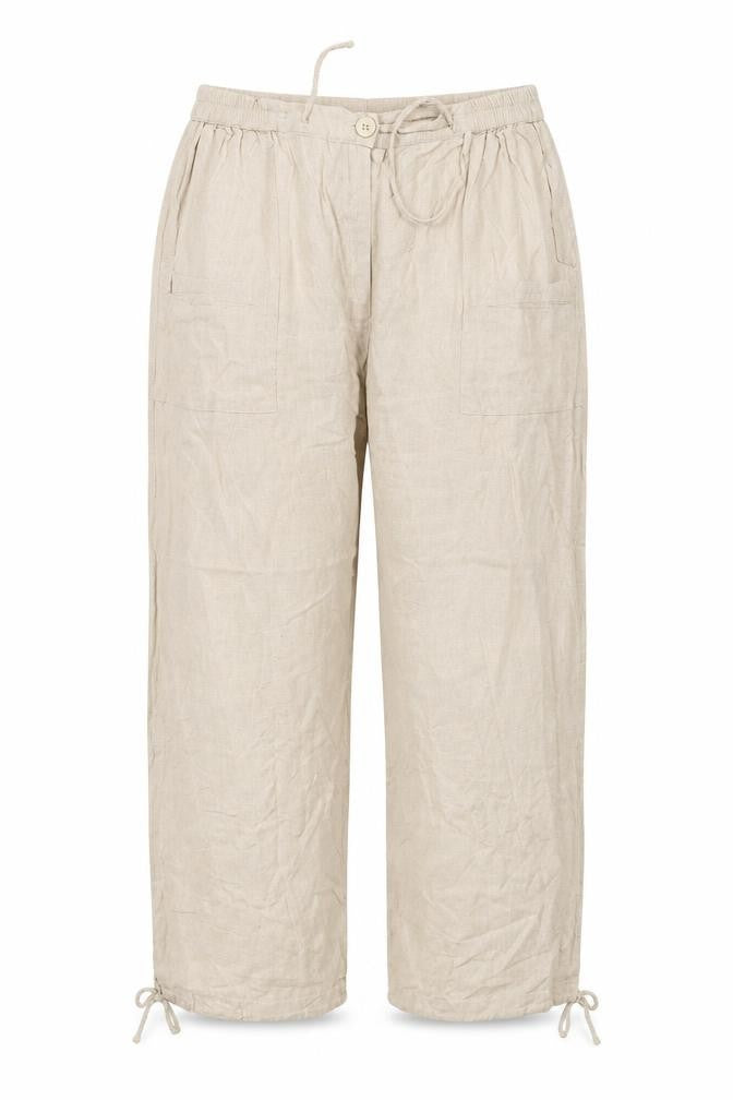 Womens UK Size M Preworn Regular Fit  Beige Trousers