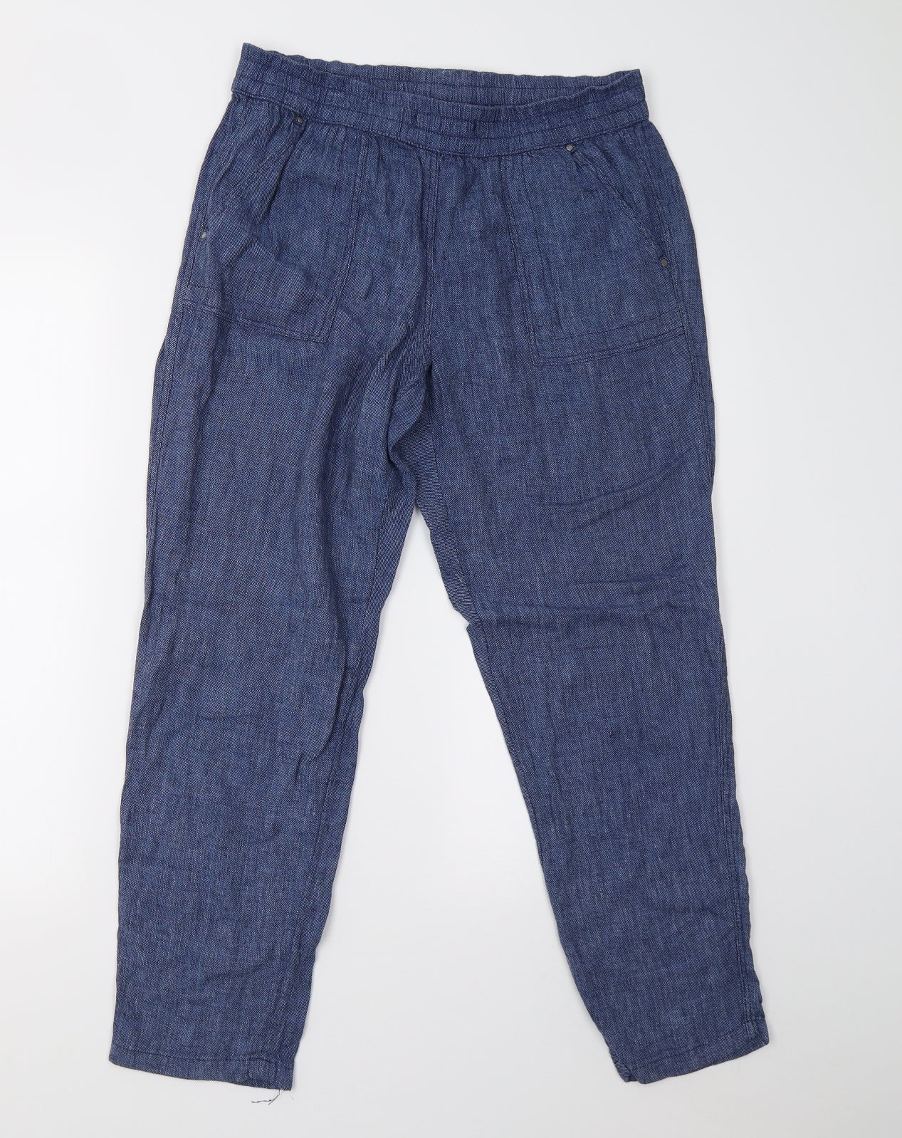 Nutmeg Womens Blue   Trousers  Size 10 L27 in
