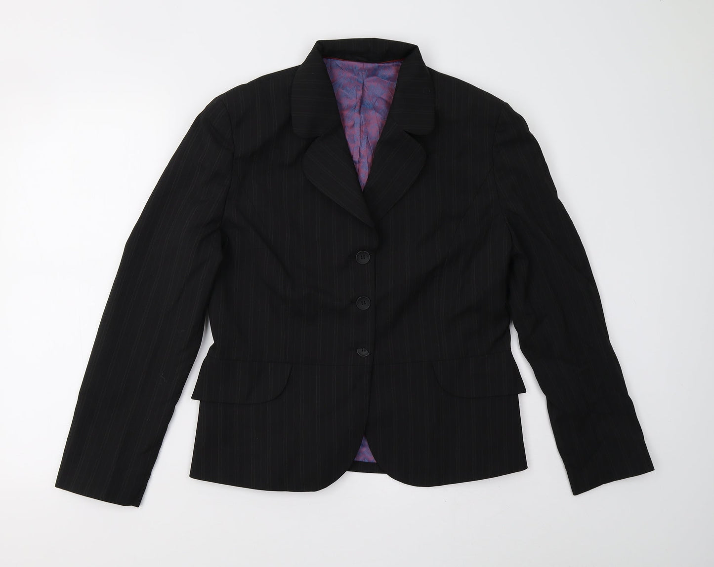 Womens UK Size 12 Wardrobes Regular Black Suit Jacket
