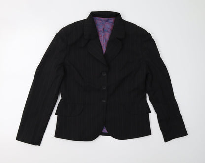 Womens UK Size 12 Wardrobes Regular Black Suit Jacket