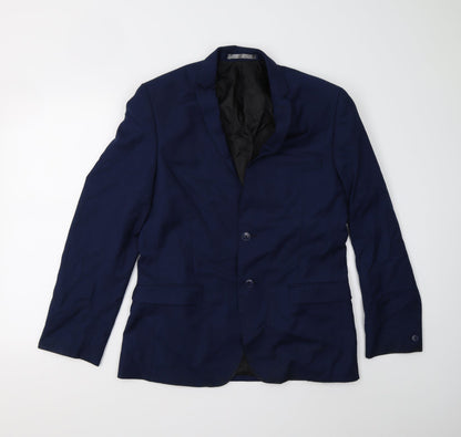 Mens UK Size 40 Red Herring Regular Blue Suit Jacket