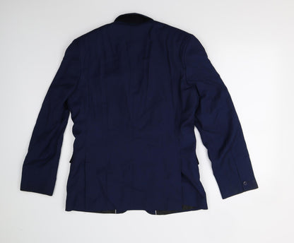 Mens UK Size 40 Red Herring Regular Blue Suit Jacket