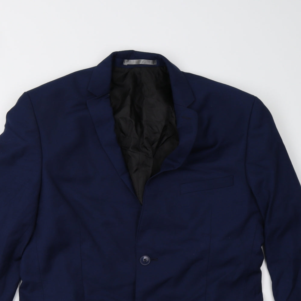 Mens UK Size 40 Red Herring Regular Blue Suit Jacket