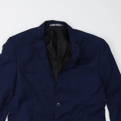 Mens UK Size 40 Red Herring Regular Blue Suit Jacket