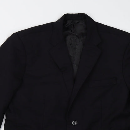 Grace Tailors Mens Black   Jacket Suit Jacket Size 36