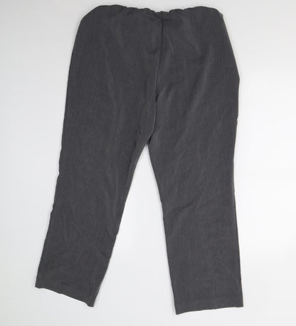 Bonmarché Womens Grey   Trousers  Size 16 L27 in