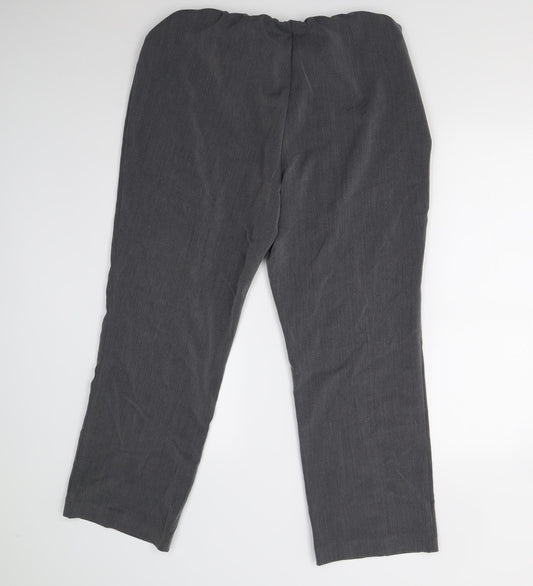 Bonmarché Womens Grey   Trousers  Size 16 L27 in