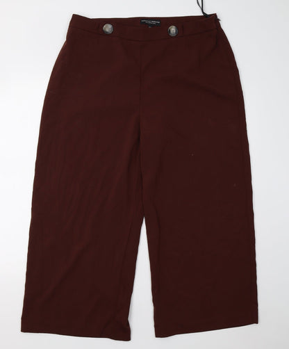 Womens UK Size 16 Dorothy Perkins Regular Fit  Brown Trousers