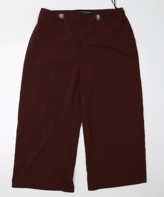 Womens UK Size 16 Dorothy Perkins Regular Fit  Brown Trousers