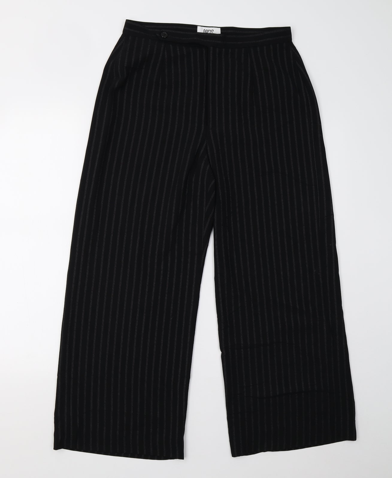 Womens UK Size 12 Oasis Regular Fit  Black Trousers