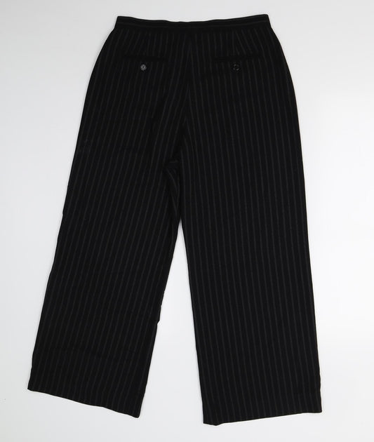 Womens UK Size 12 Oasis Regular Fit  Black Trousers