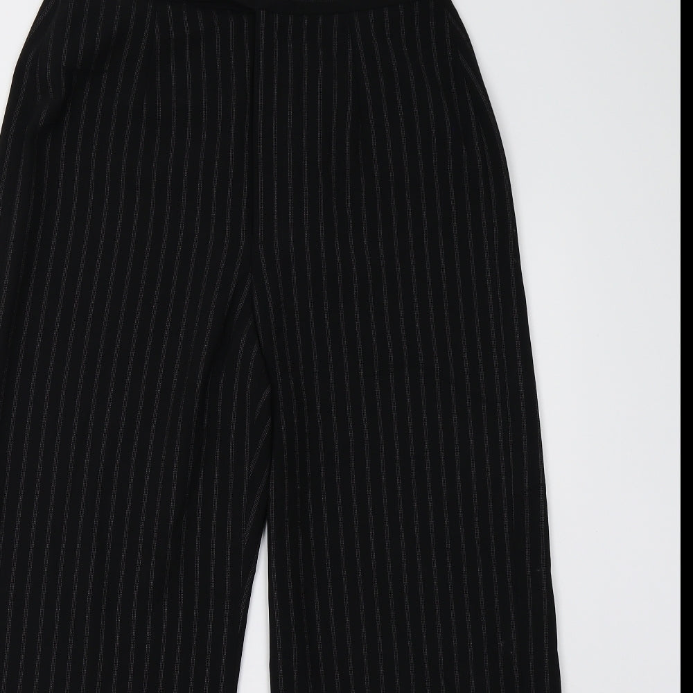 Womens UK Size 12 Oasis Regular Fit  Black Trousers