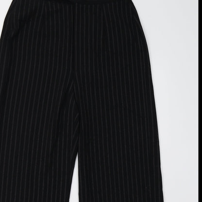 Womens UK Size 12 Oasis Regular Fit  Black Trousers