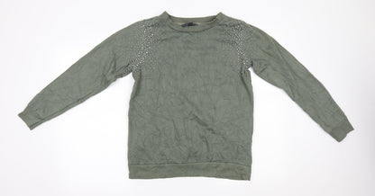 Primark Womens Green   Pullover Jumper Size M