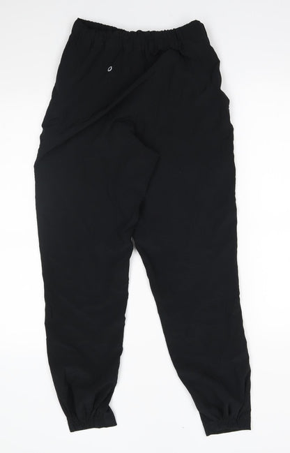 Womens UK Size 6 M&S Regular Fit Sweatpants Black Trousers