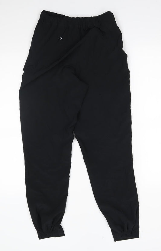 Womens UK Size 6 M&S Regular Fit Sweatpants Black Trousers