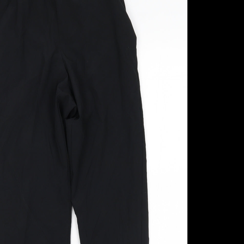 Womens UK Size 6 M&S Regular Fit Sweatpants Black Trousers