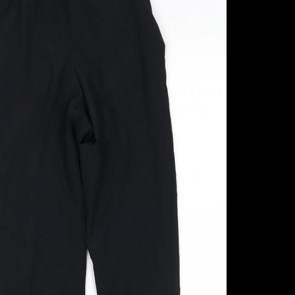 Womens UK Size 6 M&S Regular Fit Sweatpants Black Trousers