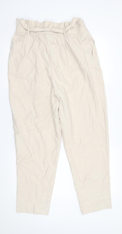 New Look Womens Beige   Trousers  Size 14 L25 in -