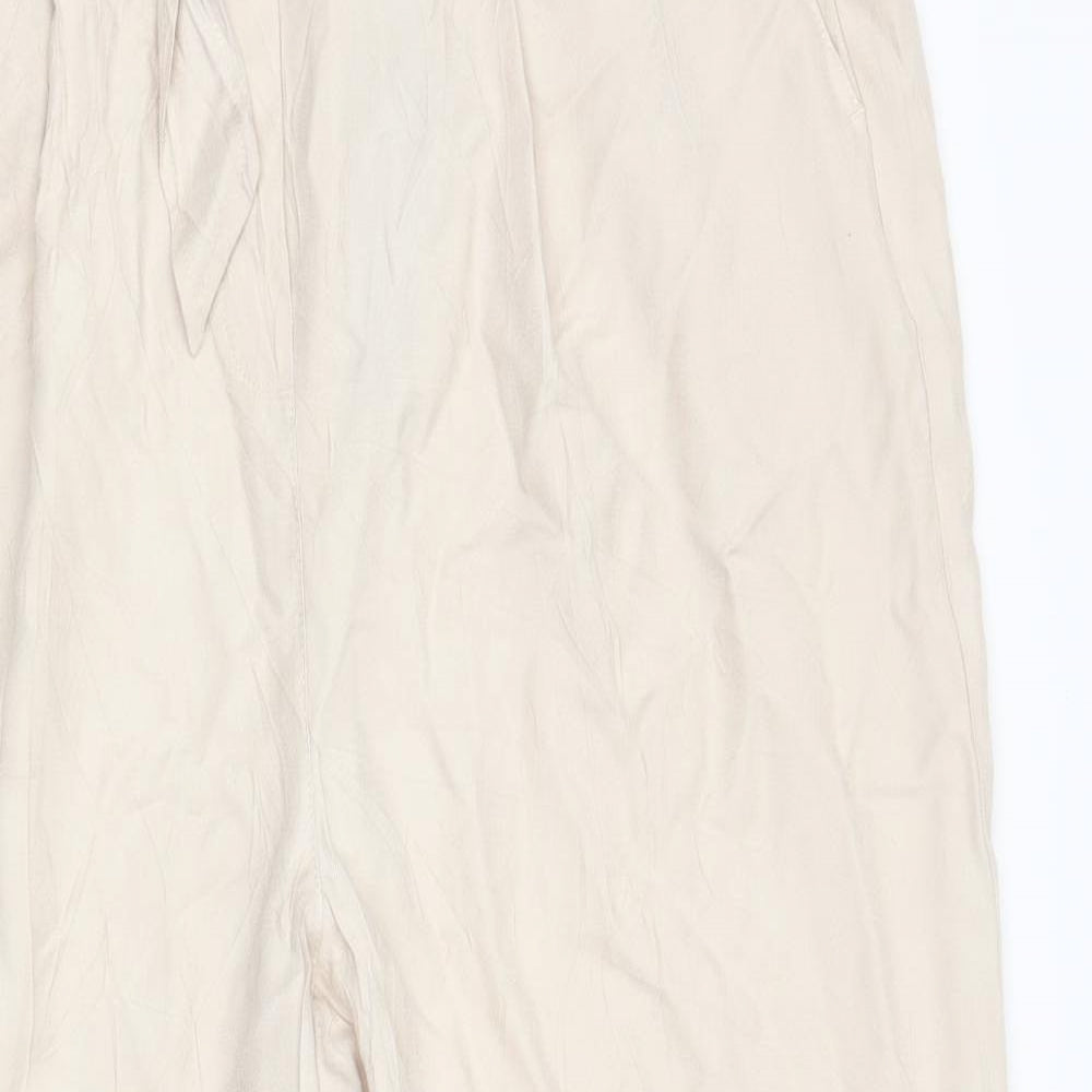 New Look Womens Beige   Trousers  Size 14 L25 in -