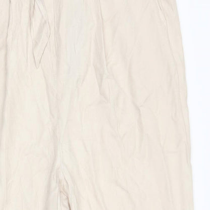New Look Womens Beige   Trousers  Size 14 L25 in -