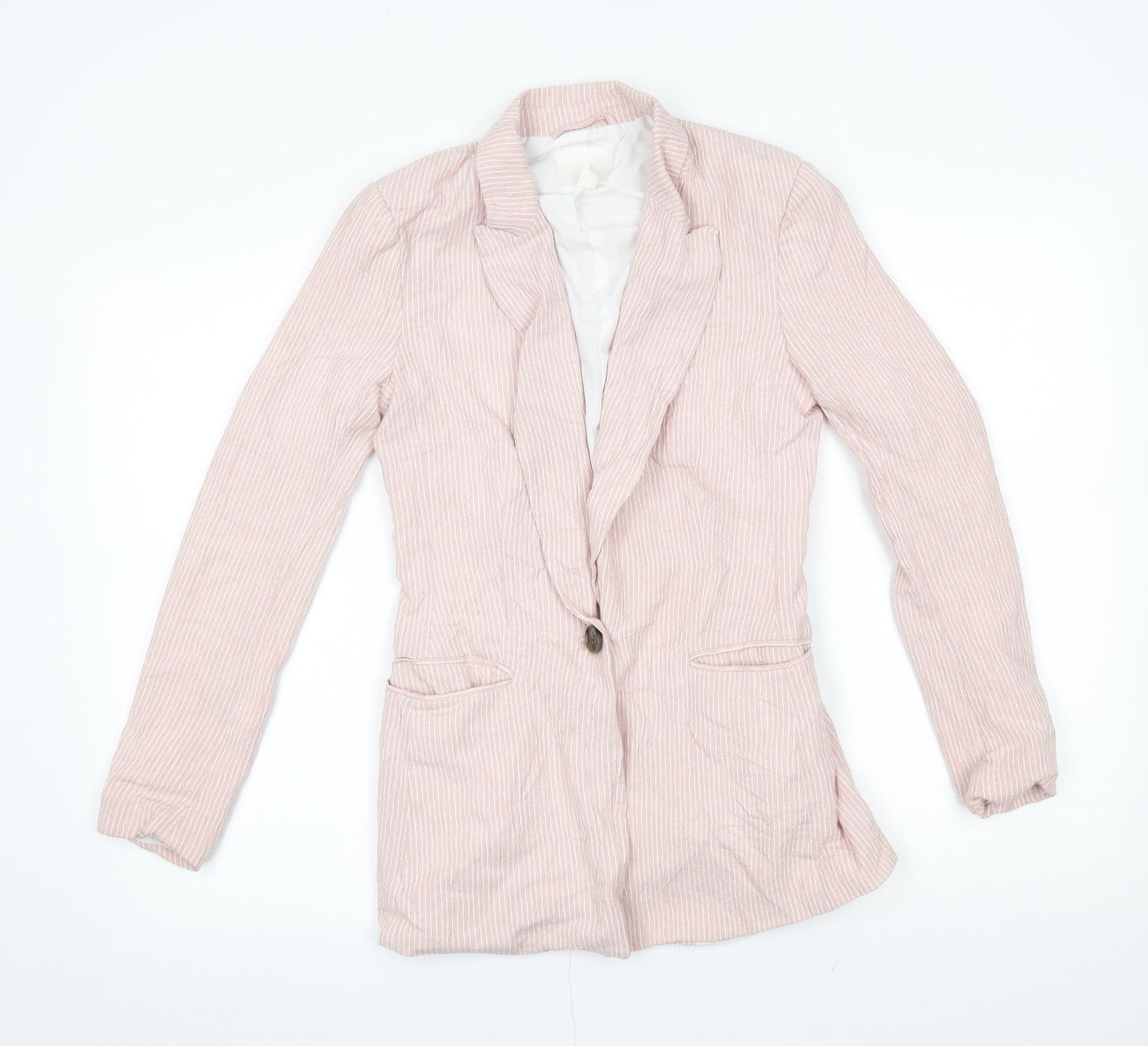 H&M Womens Pink   Jacket Blazer Size 4