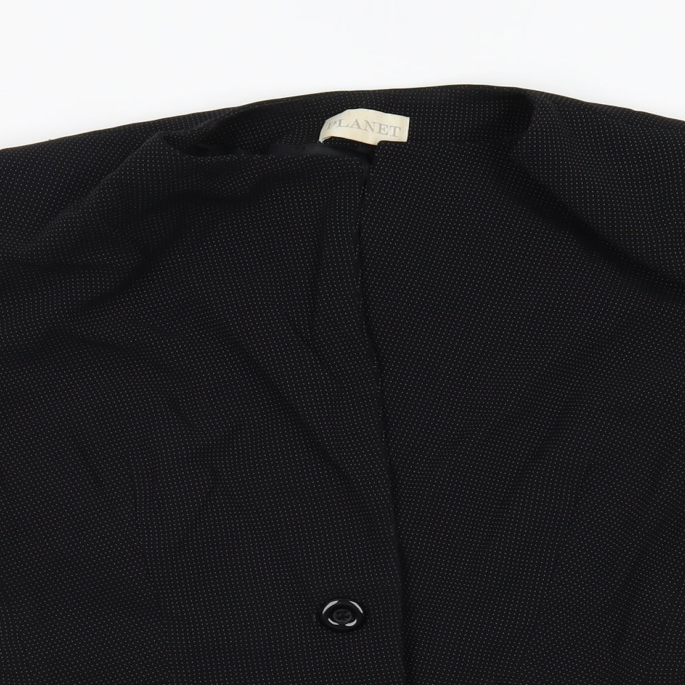 Womens UK Size M planet Regular Black Blazer