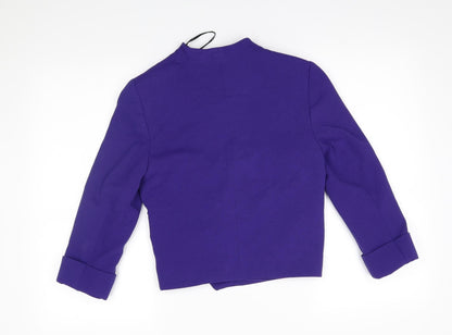 Principles Womens Purple   Jacket Blazer Size 8  - wrap style