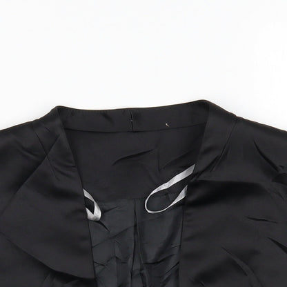 debenahms Womens Black   Cardigan Jumper Size 14  - cropped