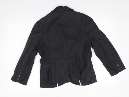 M&S Womens Grey   Jacket Blazer Size 12