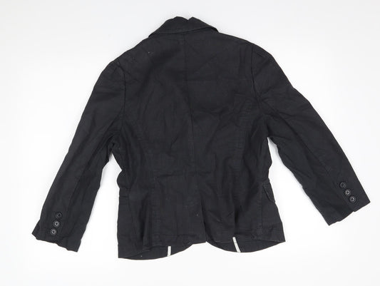 M&S Womens Grey   Jacket Blazer Size 12