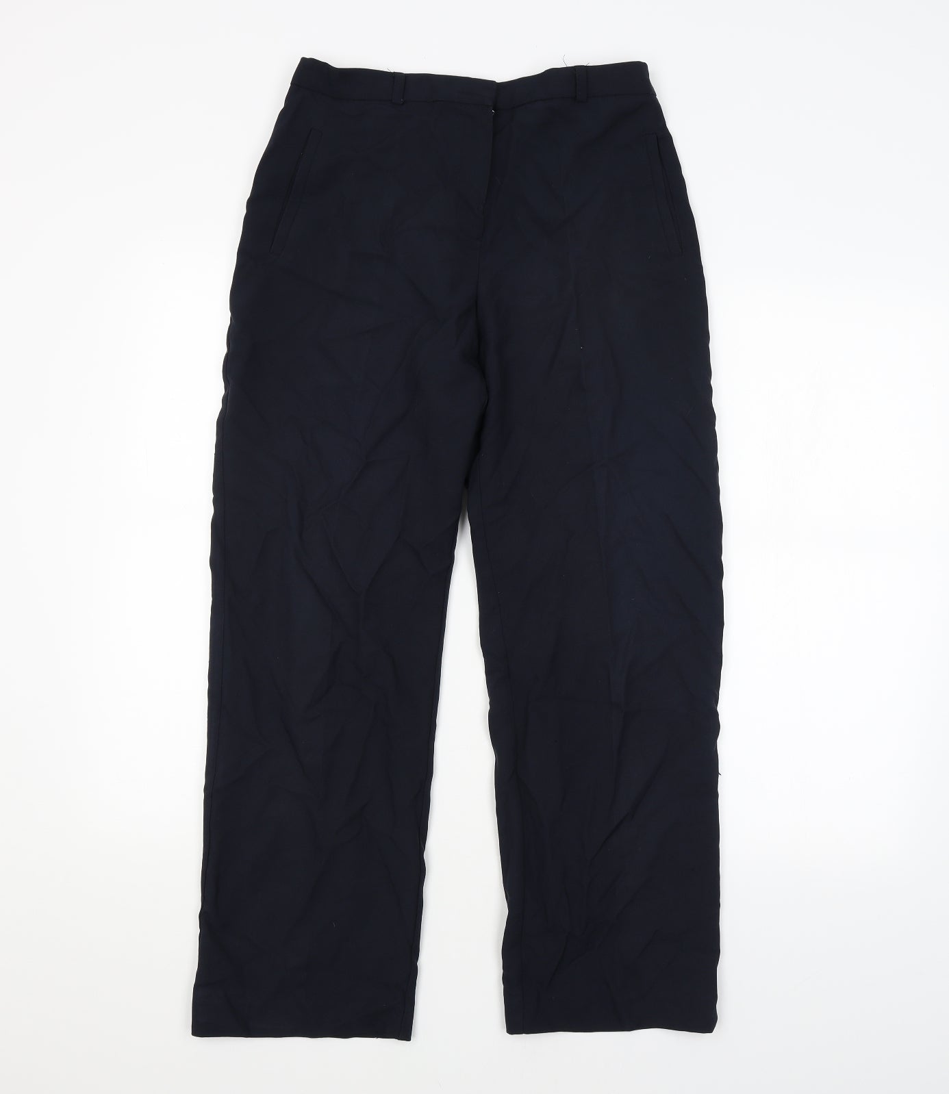 Womens UK Size 12 BHS Regular Fit  Blue Trousers