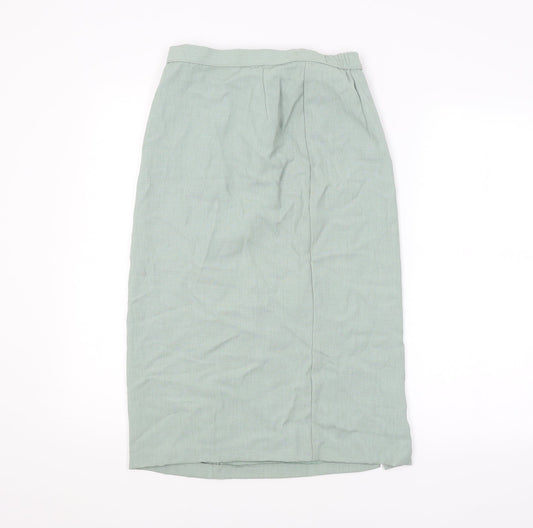 M&S Womens Green   Straight & Pencil Skirt Size 12