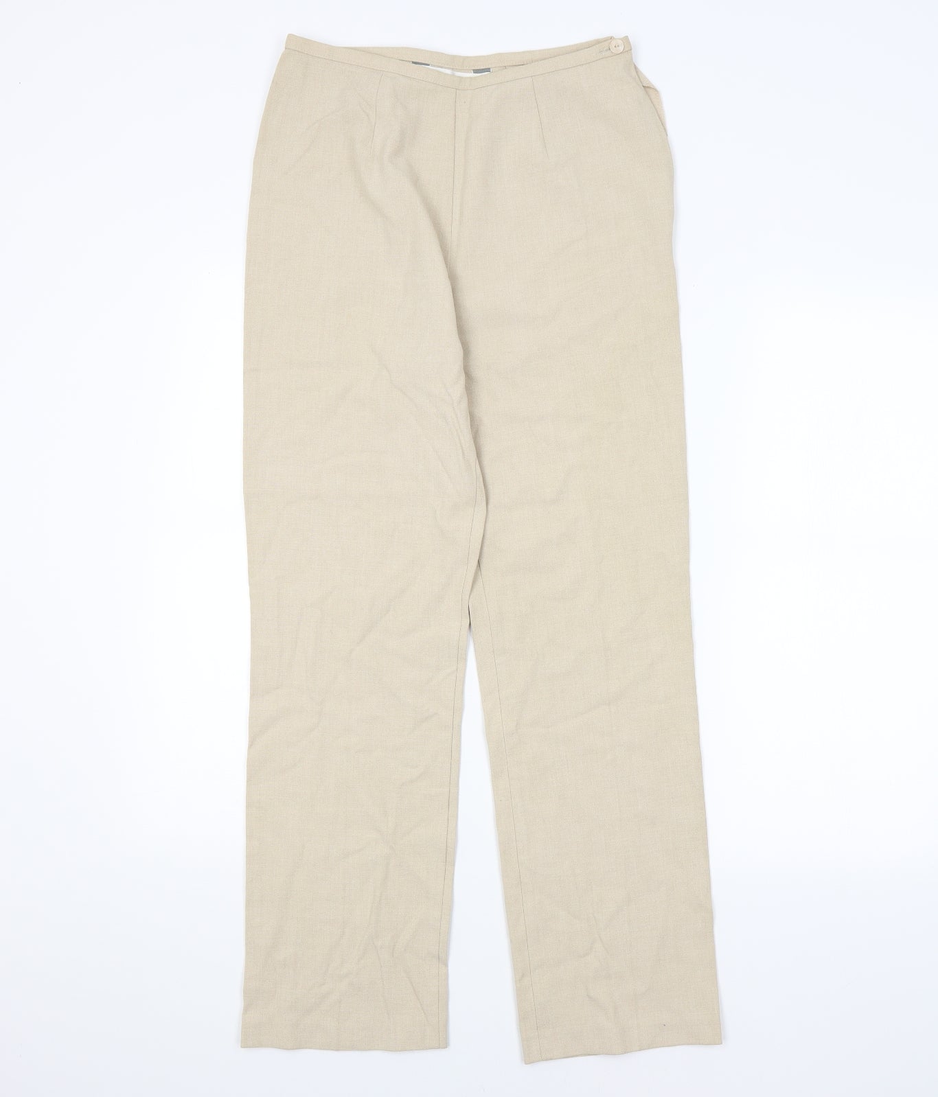 Womens UK Size 10 M&S Regular Fit  Beige Trousers