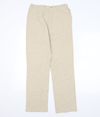 Womens UK Size 10 M&S Regular Fit  Beige Trousers