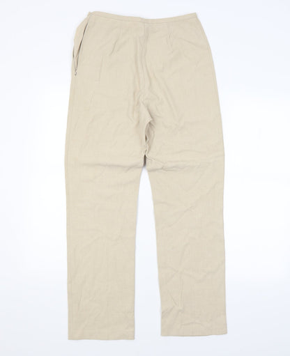 Womens UK Size 10 M&S Regular Fit  Beige Trousers