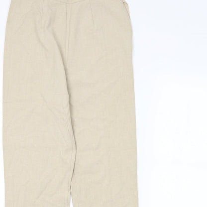 Womens UK Size 10 M&S Regular Fit  Beige Trousers