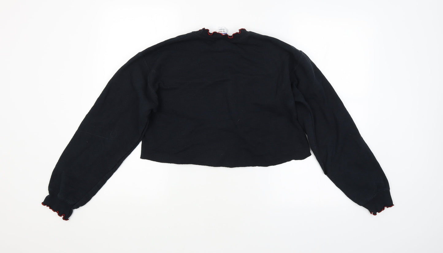Womens UK Size S Preworn Black Pullover Jumper