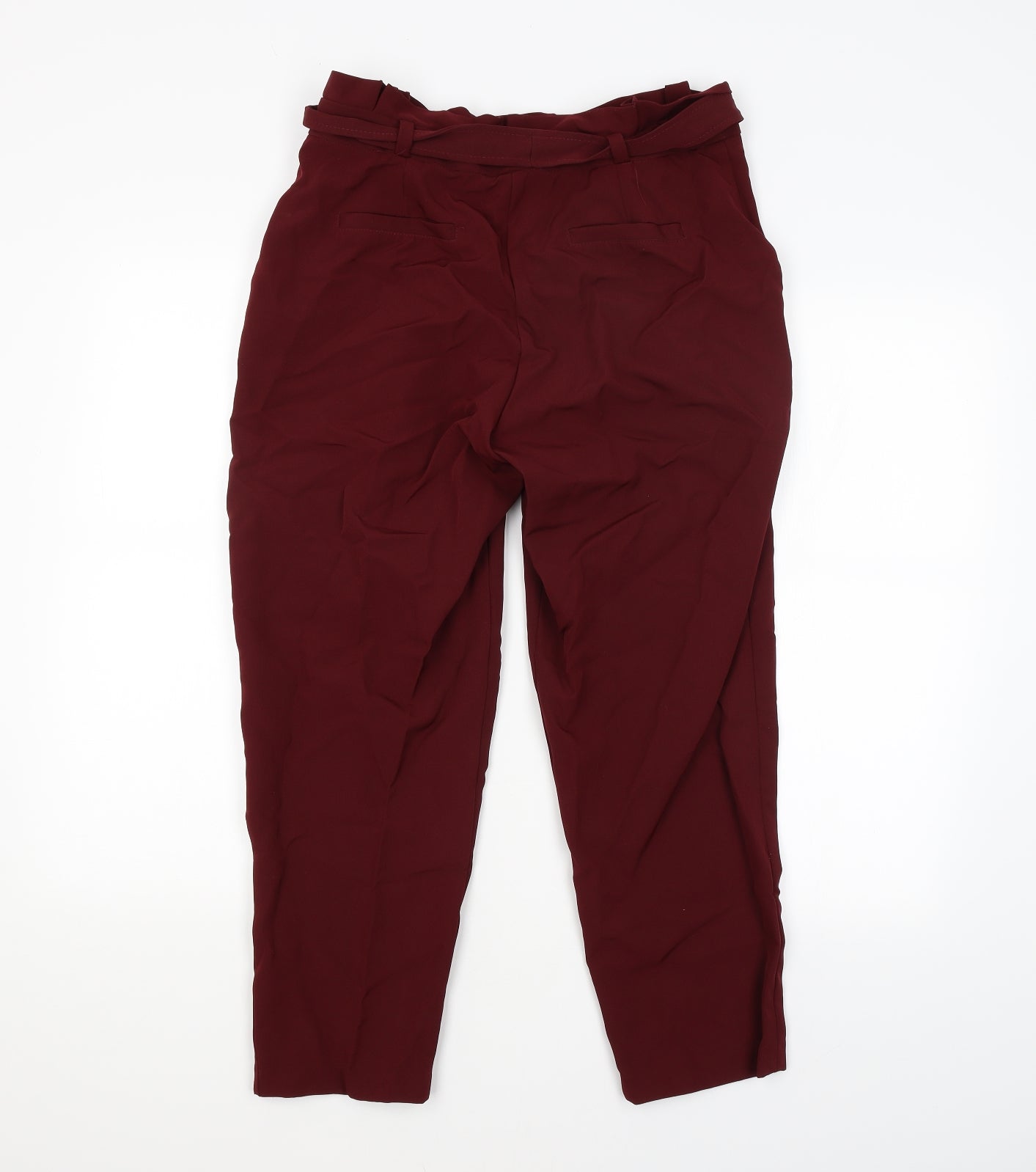 New Look Womens Red   Trousers  Size 12 L24 in