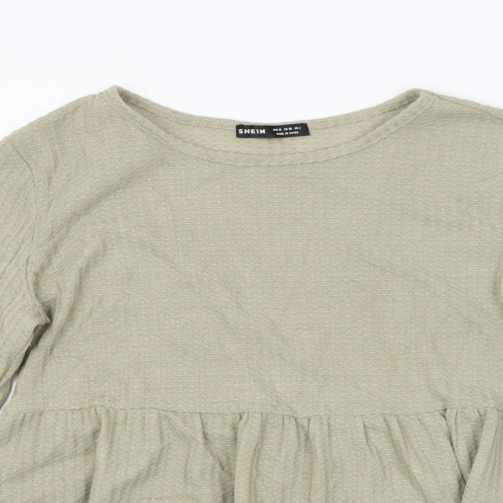 SheIn Womens Green   Basic Blouse Size M